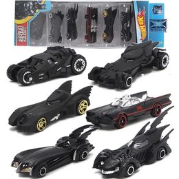 Diecast Model Car 6pieces / Set Bat Fighter 6th Generation Plastic Car Toy Dog Team Metal Children Total Birthday Gift 220919