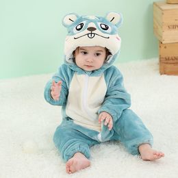 2024New Rompers Born Baby Kigurumi Boy Girls Pamas Animal Cartoon Romper Hooded Pyjama Lion Monkey Costumes Toddler Cosplay Clothes Loveliness Baby Pamas 18