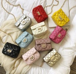 Mini children chain handbag fashion small bags cute baby one shoulder slant female bag girls purse