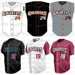 GlaC202 Gigantes Del Cibao LIDOM Dominican Baseball Team Custom Baseball Jersey Stitched Name Stiched Number High Quality Men Womens Youth