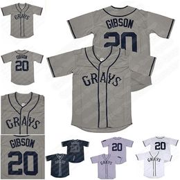 GlaNiK1 Movie Jersey Rainbow Hawk Josh Gibson Homestead Greys Negro National League Baseball Jerseys 100% Stitched