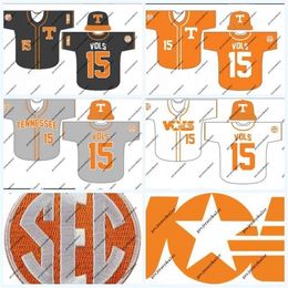 GlaC202 Tennessee Volunt NCAA College Baseball Jersey For Mens Womens Youth Double Stitched Name & Number High Quailty