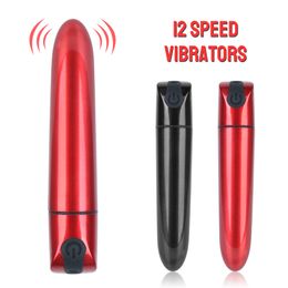 Beauty Items Mini Powerful 12 Speed Bullet Vibrator Vaginal G Spot Dildo Waterproof Clitoris Stimulator sexy Toys For Woman