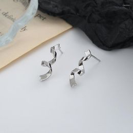 Stud Earrings KOFSAC Chic Spiral Wave Ribbon For Women Fashion 925 Sterling Silver Jewelry Cute Girl Elegant Lady Earring