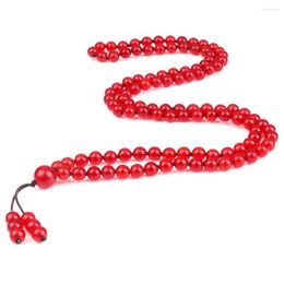 Strand Naturstein rote Türkis Yin Yang Perlen Armbänder Halskette für Männer Frauen Pink Jades Meditation Yoga Schmuck