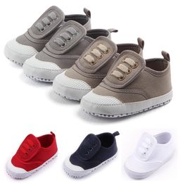 Children Kids Girls Boys Canvas Shoes Non-Slip First Walkers Bebes Baby Shoes Toddlers 0-18Mon 18