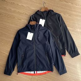 Designer Brand Jackets Coats Men Hooded Zipper Long Sleeve Jacket Coat Casual Windbreaker Outerwear