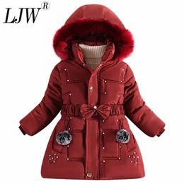 Down Coat Girl Winter Cotton-Padded Jacket Children's Fashion Kids Outerwear Baby's warm down jacket Children Clothing 4-12 years 220919