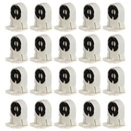 Lamp Holders 20PCS T8/G13 Fluorescent Holder Heat-resistant Household Light Tube For Home Office Bedroom Bracket