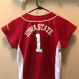 GlaA3740 IOWA STATE CYCLONES #1 Baseball Style Jersey Rare Vintage Colosseum Jersey High Quality Size S-3XL100% Stitched Custom Jersey