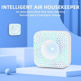 Tuya 6 In 1 CO2 Metre WiFi Intelligent Air Housekeeper Gas Analyzer PM2.5/Formaldehyde/TVOC/CO2/Temperature/Humidity Detector