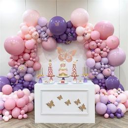 Other Event Party Supplies Purple Pink Balloons Garland Arch Kit Macaroon Latex Ballons Wedding Birthday Party Decor Kids Adult Girl Baby Shower Ballon 220916