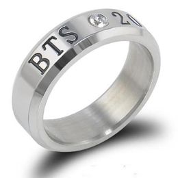 korean name necklace NZ - Korean new BTS combination stainless steel ring around name ring necklace dual-use jewelry wholesale