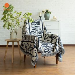 Chair Covers Cotton Sofa Towel Blanket Table Cloth Cover Line Decorative Slipcover Throws Travel Plaids Rectangular SF34