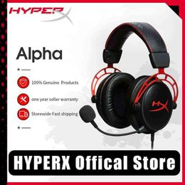 cloud wire Australia - Headsets HyperX Cloud Alpha Gaming Headset Wire And Wireless E-sports With a Microphone Headphone For PC PS4 Laptop T220916