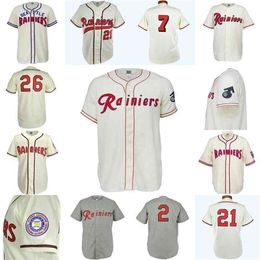 GlaC202 Seattle Rainiers Baseball Jerseys 1939 1941 1951 1953 1957 1961 Home JerseysCustom Men Women Youth Any Name And Number Double Stitched High