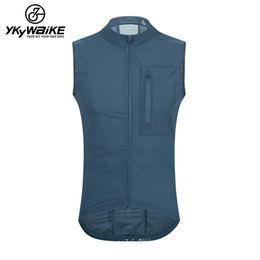 Gilet da uomo Ykywbike Gilet da ciclismo leggero classico Gilet impermeabile antivento Mtb Bike Abbigliamento da bicicletta Giacca da ciclismo senza maniche 220919