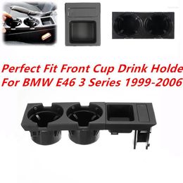 Drink Holder Double Hole Car Vehicle Front Centre Console Storage Box Coin Cup For E46 3 Series 1999-2006 51168217957 51168217953