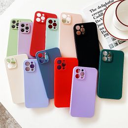 Colorful Candy Colors Soft TPU Cases for Iphone 15 14 plus 13 12 11 Pro X XS XR Max 8 7 Plus Phone Case plain Back Cover 600pcs