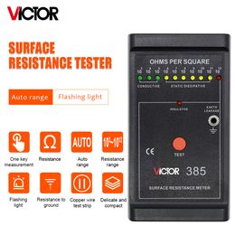 Electrical Instruments VICTOR 385 Digital Earth Resistance Tester Surface Resistance Metre ASTM Standard