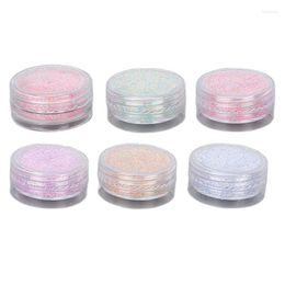 Nail Gel Art Powder Elegant Decoration Fashionable Exquisite 6 Colors For Party Dating Artist Salon