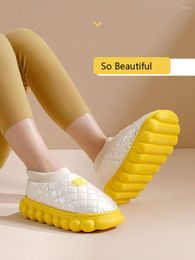 Slippers Fluffyfun Winter Arrival Cool Balls Cotton Shoes Indoor Outdoor Waterproof Down Cloth Designer Women Men Warm