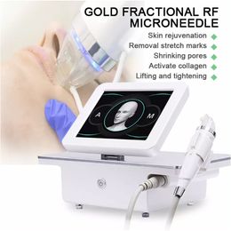 Gold Fractional RF Microneedling Machine Radio Frequency Microneedling Beauty Anti-Acne Micro-needle Skin Lifting Anti-Wrinkle Stretch Mark Removal