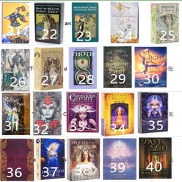 Card Games 220 Styles Tarots Witch Rider Smith Waite Shadowscapes Wild Tarot Deck Board Game Cards with Colorful Box English Version ZM