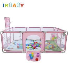 Baby Rail IMBABY Children's Playpen for Kid Pool Bed Fence Indoor Playground Basketball Football Field Game Center 0-6 220919