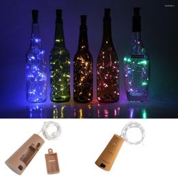 Strings 10pcs 20 LED Warm White Bottle Lights Night Fairy Waterproof Wine For Party Batteries Copper String