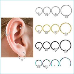 Nose Rings Studs New Wholesale Stainless Steel Open Nose Hoop Ring Studs Ear Bone Nail Nice Body Pierce Jewellery 83 E3 Drop Delivery 2 Dhhay