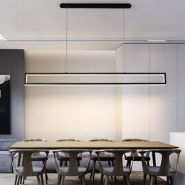 Pendant Lamps Modern Simplicity Black Rectangle Hanging Lamp For Dining Living Room Bedroom Kitchen Indoor Decor Fixtures