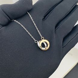 gold necklaces for women trendy sliver plated chains designer charm pendant stainless steel jewellery dainty necklace luxury fashion Jewellery christmas gift