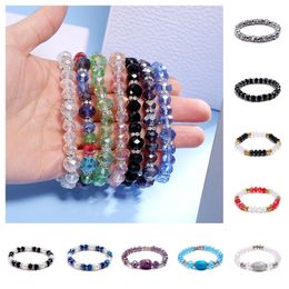 Fashion Ladies Bracelets Fashion Jewelry Sparkling Women Bracelet Crystal Glass Bead Bangles and Bracelet for Woman Jewelry Gift