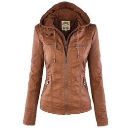 Women's Jackets Winter Faux Leather Jacket Women Casual Basic Coats Ladies Waterproof Windproof Female Ropa de Mujer 220919