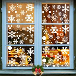 Christmas Decorations L White Snowflake Window Clings Winter Xmas Holiday Decoration Fairyland Frozen Party Stickers New Year Bdebag Amufk