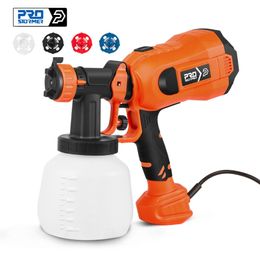 Spray Guns 600W/750W Electric Gun 1000ml/1200ml HVLP High Power Home Paint er Flow Control Easy ing 4 Nozzles By PROSTORMER 220919