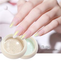 Nail Glitter Sparkling Powder Aurora Blue Pink Purple Chrome Mirror Pigment Shiny Summer Decoration Solid Dust GLG01-06-1