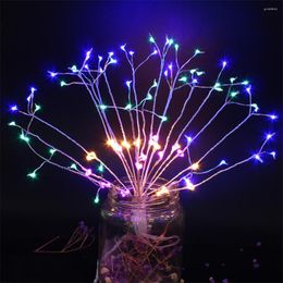 Strings High Quality Firework Lights LED String 8 Modes Dimmable Fairy With Remote Cont Drop