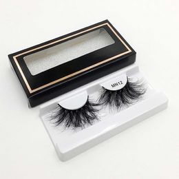 Thick Curly 25mm Mink False Eyelashes Naturally Soft & Vivid Messy Crisscross Hand Made Reusable Multilayer 3D Fake Lashes Extensions Makeup for Eyes 10 Models DHL