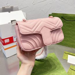 Дизайнерский плечо Marmont Mini Bags Swork 2022 Candy Color Dimbags Luxuries Chain Classic Bag Messenger Женщины кроссба
