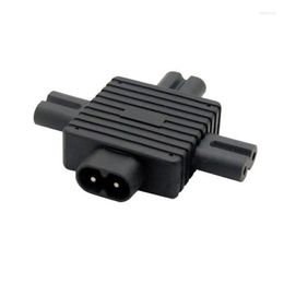 Computer Cables Zihan Jimier IEC 320 Figure 8 C8 Male To 3X Female C7 Splitter Power Adapter For Supply 1 In 3 Out
