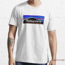 Men's T Shirts Flatagonia Flat 6 Engine Adventure Tee Shirt Summer Cool Loose O-neck Tshirt Male T-Shirt