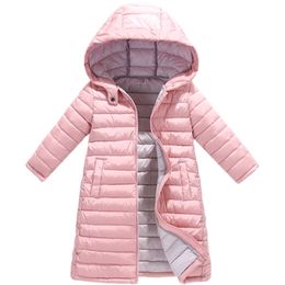 Down Coat Autumn Winter Outerwear Jacket For Boys Girls Clothes Cotton-Padded Hooded Kids Children Clothing Parkas Soft Thin Overall 220919