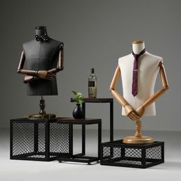 Fashion Fibreglass Fabric Mannequin Bendable Hand Dressmaking Model New