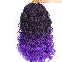 14 inch Senegalese twist crochet hair crochet braids 80g/pcs senegalese twist Synthetic Braiding Hair Extension LS24