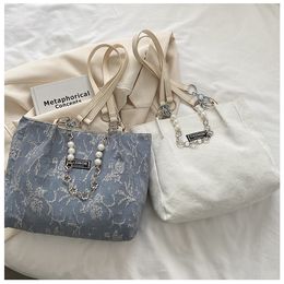 HBP Womens bag large capacity lady handbag women fashion cross body purses pearl ring tote 19 Canvas pu bags
