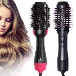Hair Curlers Straighteners UKLISS New One Step Hot Air Brush Multifunctional Styler And Hair Dryer Household And Travel Tools Hair Curler Dropshipping T220916