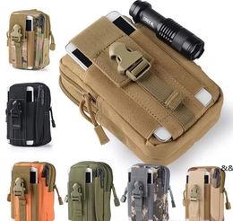 Waterproof Tactical Waist Bag Camouflage Belt Waist Bag Military Fanny Pack Outdoor Sport Hiking Waist Pouch For Flashlight Phone GWB15572