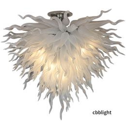 Lustre Chandeliers Pendant Lamps Hand Blown Glass Chandelier Light Luxury Art Ceiling Lighting LED Bulbs Lighting Fixtures for Villa Loft Apartment Club LR761